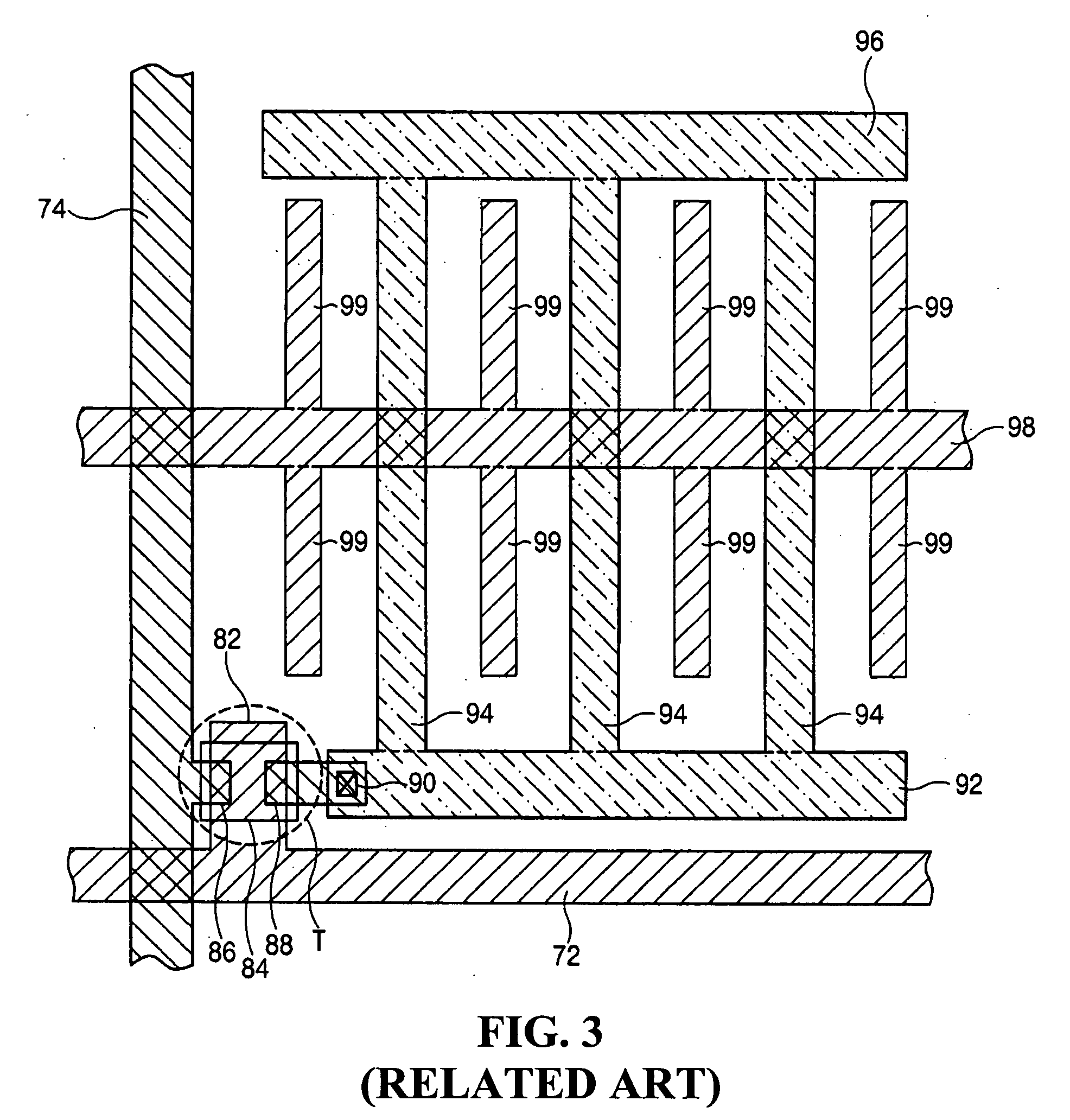 Array substrate for in-plane switching liquid crystal display device with polycrystalline silicon pixel electrode and method of manufacturing the same
