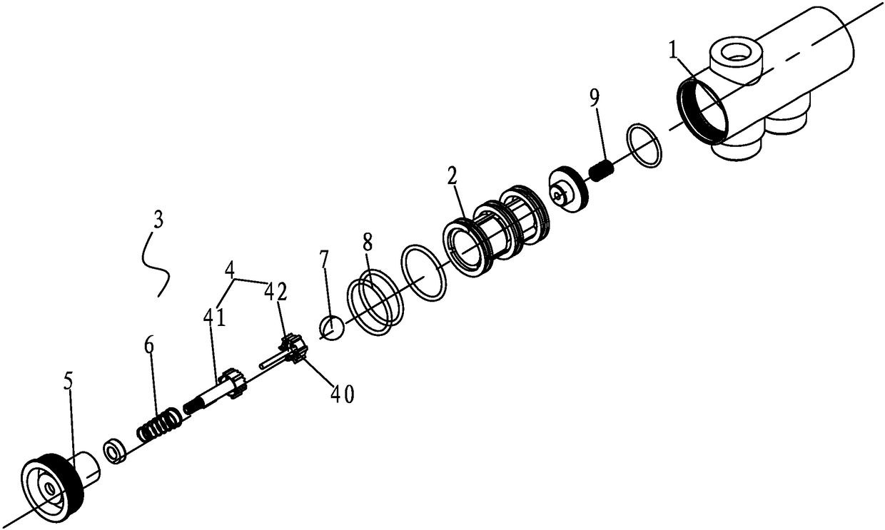 A three-stable switching valve