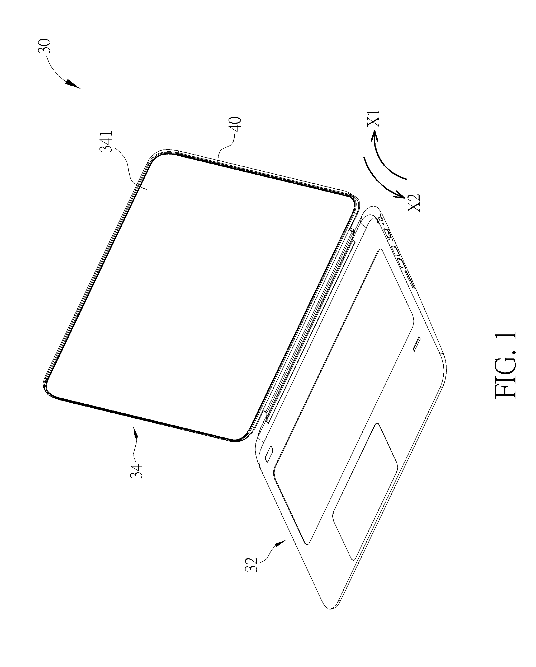Hinge mechanism with multiple rotating axes and electronic device therewith