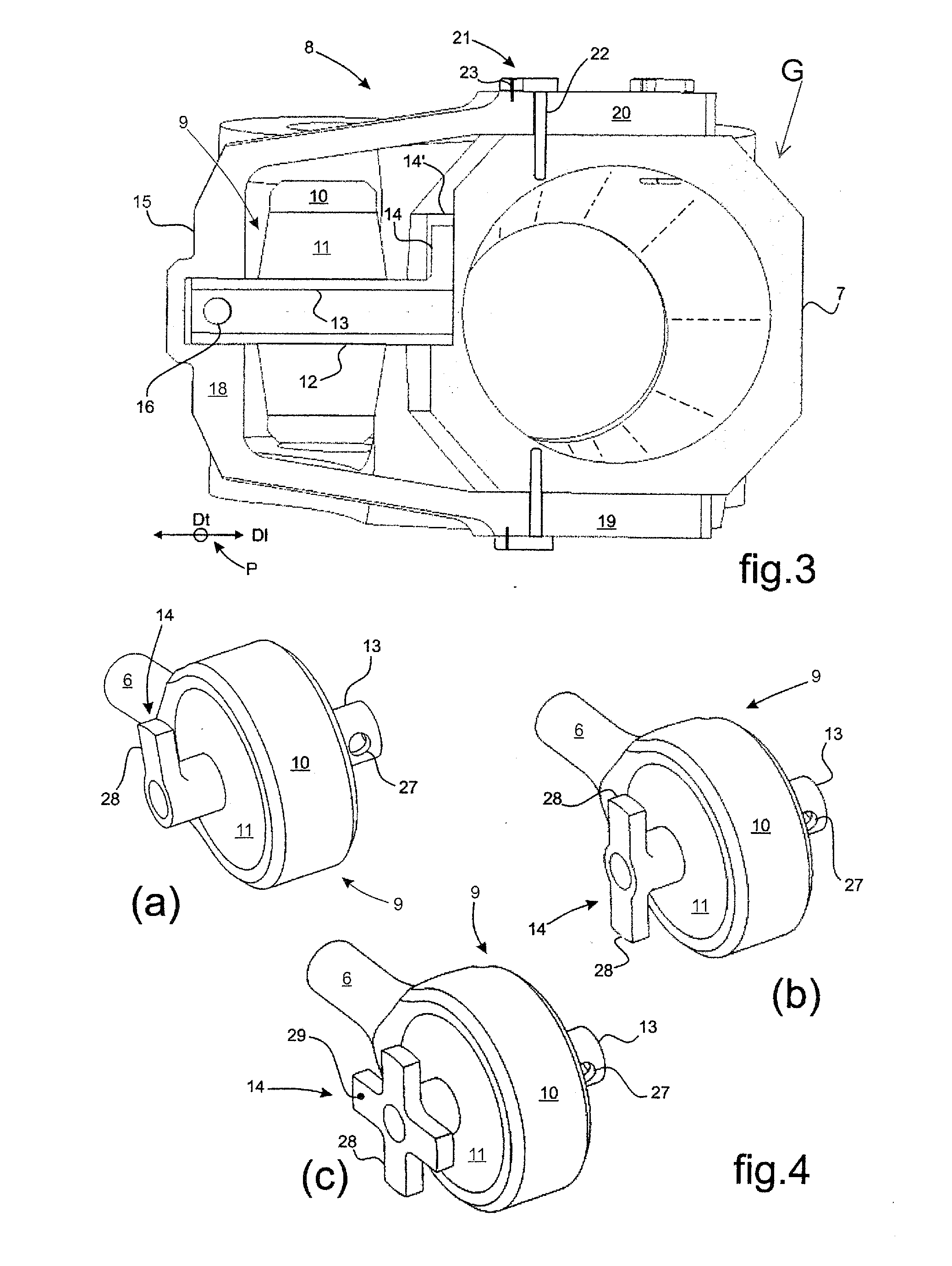 Laminated ball joint connection device between a rotorcraft rotor blade and a lead/lag damper of said blade