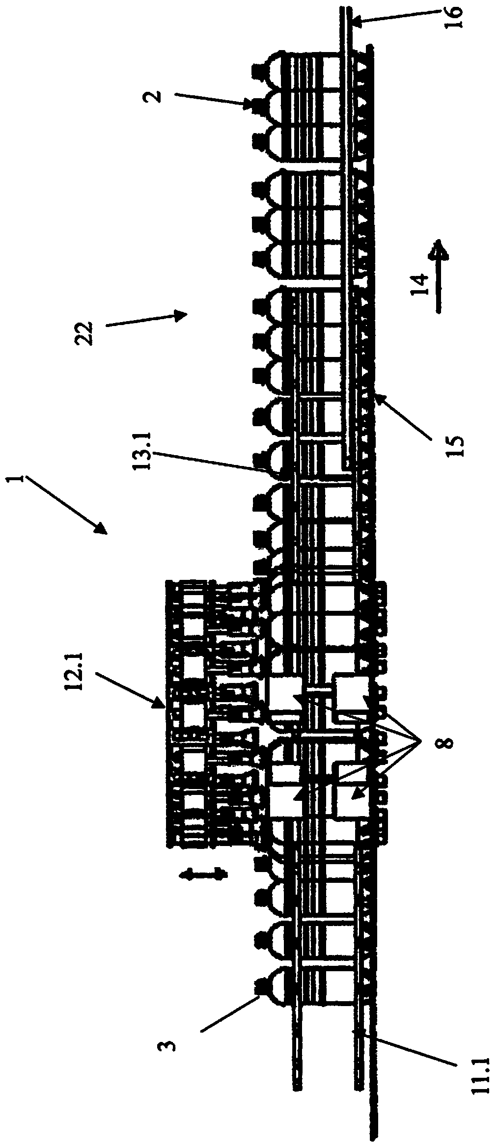 Device for forming packaging units