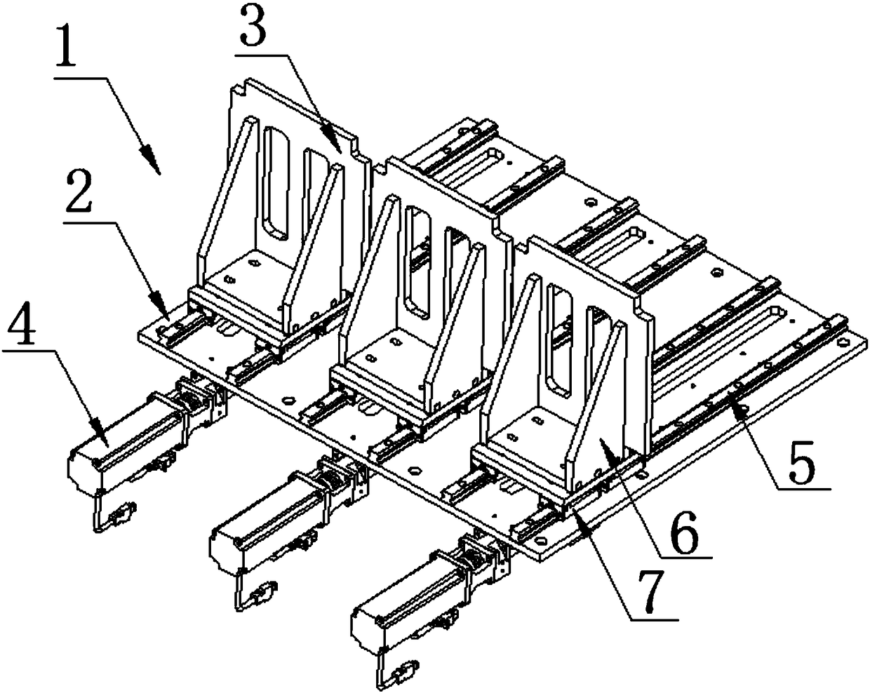 Transporting device for refrigerator housings in production line of refrigerator plant