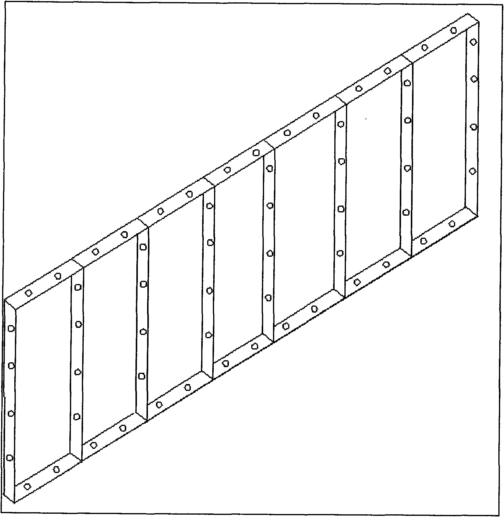 Module connected combined type energy conservation and heat preservation moulding board for wall body construction