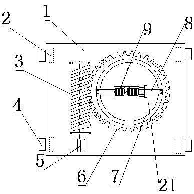 Double-hook crane slewing trolley