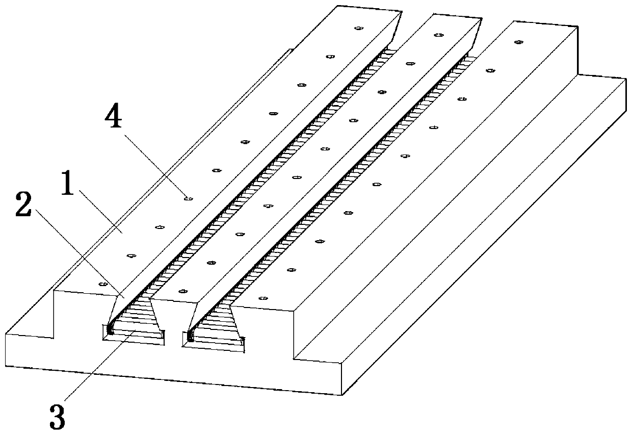 Track foundation for assembly type light steel structure building