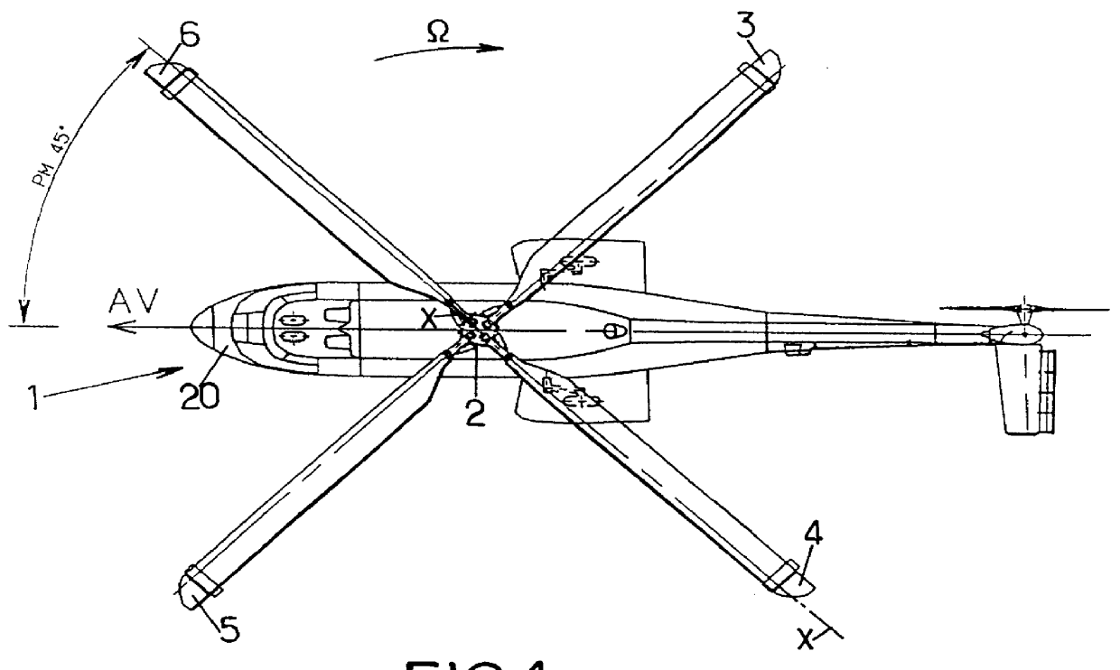 Method of folding the blades of a main rotor of a rotary-wing aircraft, and apparatus for implementing the method