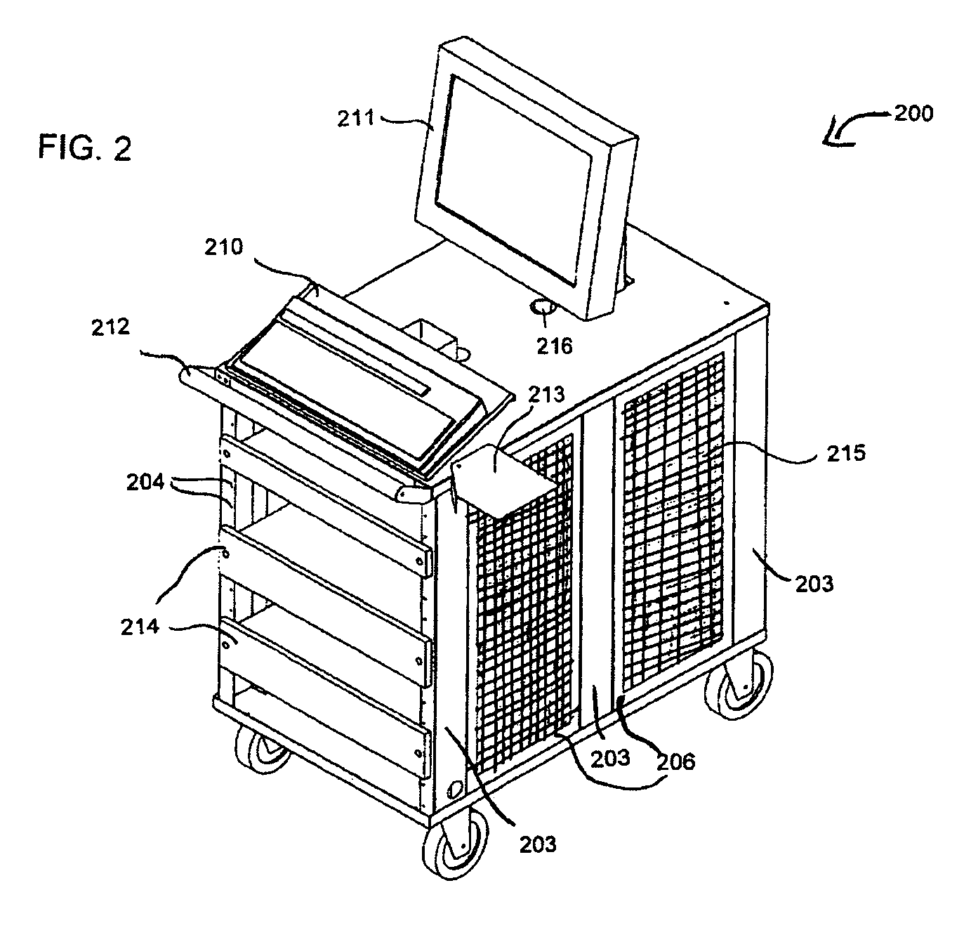 Computer rack cart