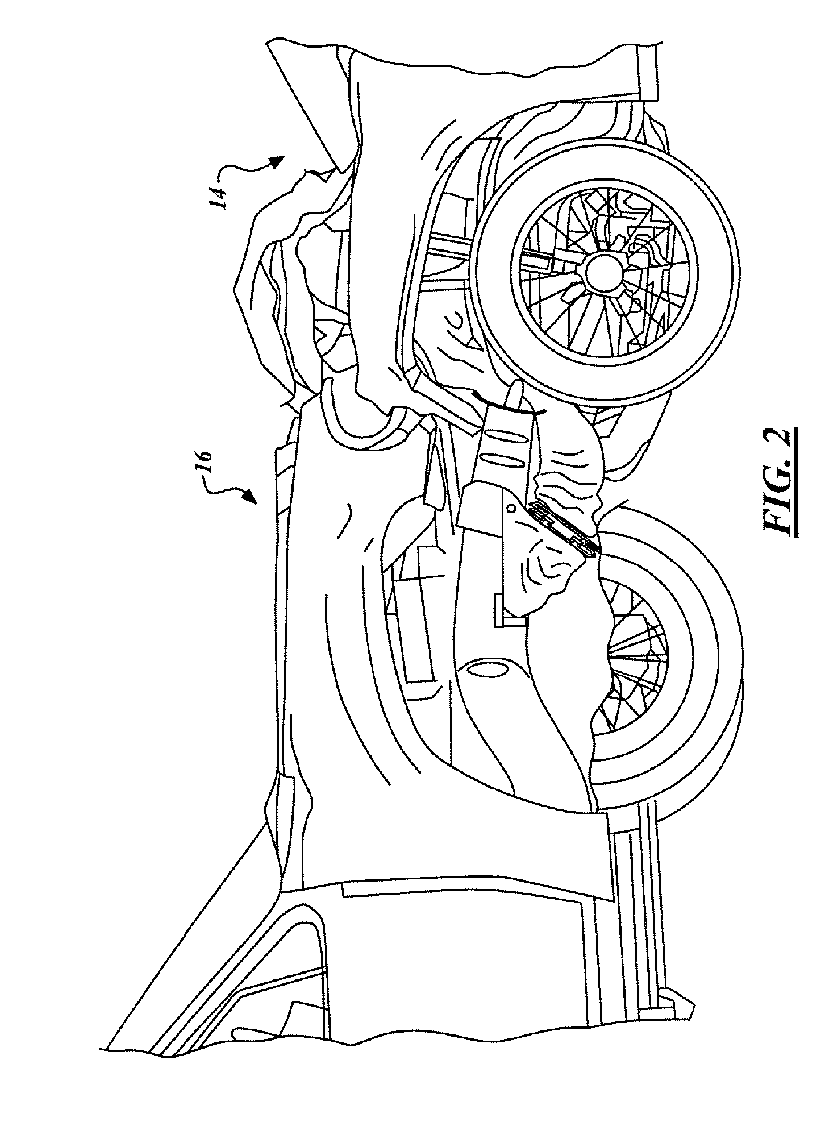 Energy-absorbing underrun protection system for a vehicle