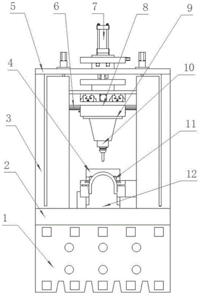 Optical free-form surface precision milling machine tool