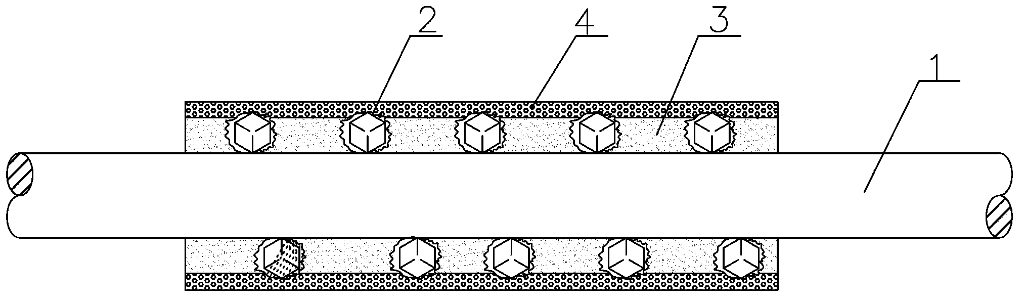 Fret saw with grinding materials and manufacturing method thereof