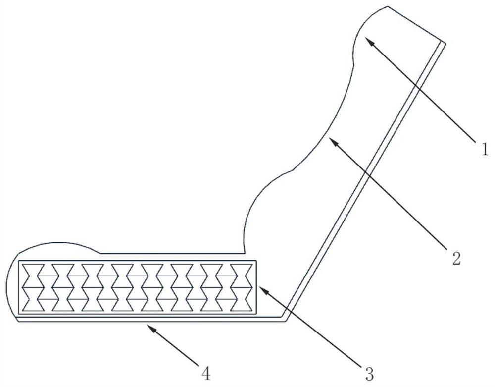 Automobile seat based on concave hexagonal negative poisson ratio cellular structure