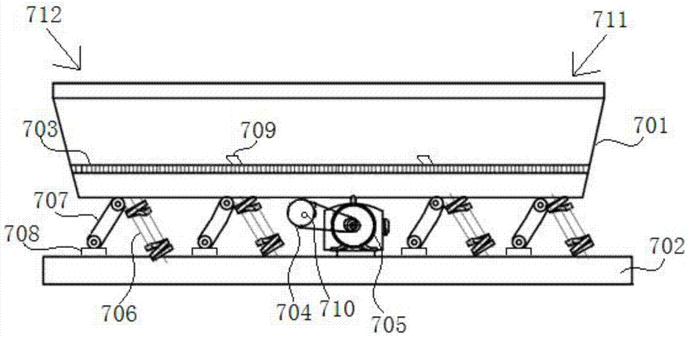 A kind of turning box desanding system for wear-resistant parts casting