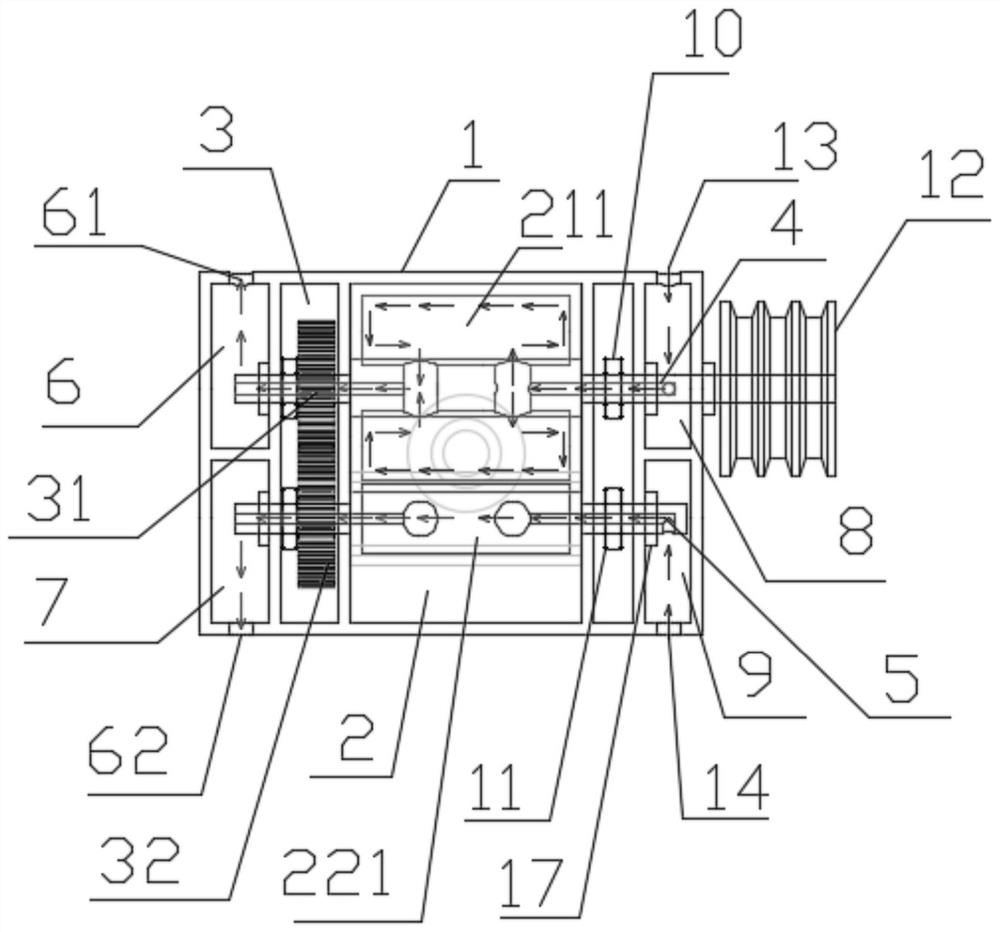 Cooling type roots blower