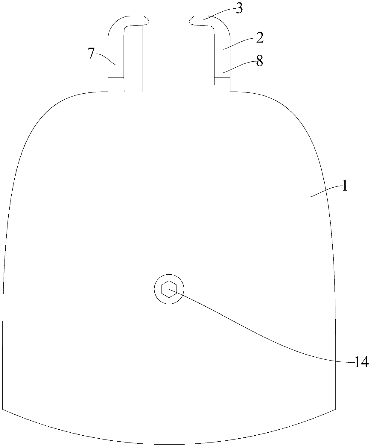 Anti-drop suspension insulator iron cap