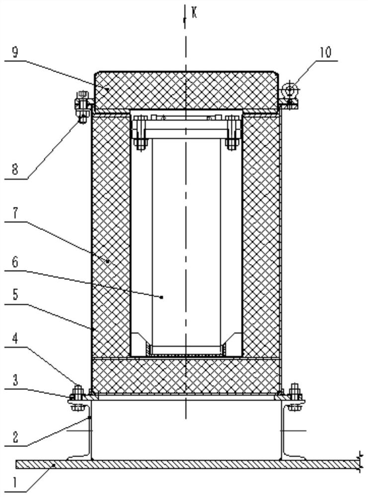 Transportation container for transporting uranium compound powder