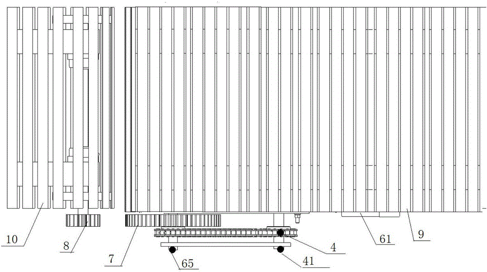 A clutch-type crawler transmission mechanism and a tower-type three-dimensional garage based on the mechanism