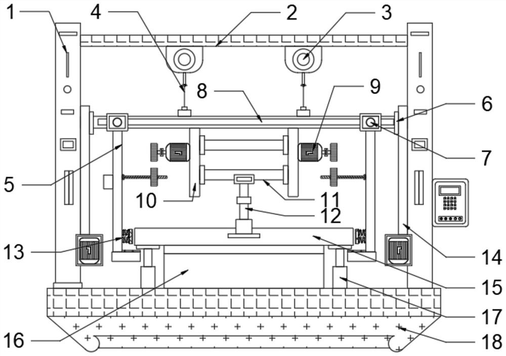 Hull clamping and lifting equipment used for shipbuilding