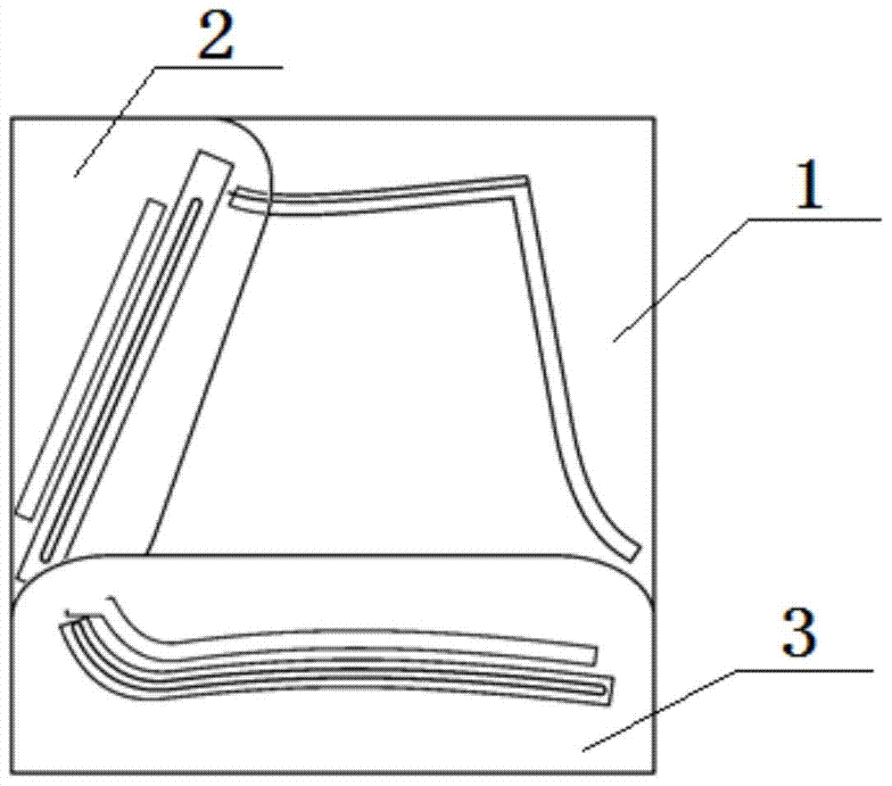 A folding sewing jig for arc-hem style beach pants