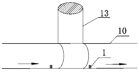 Step-by-step degradation and removal device for pollutants in city initial rainwater during conveying by pipe culvert