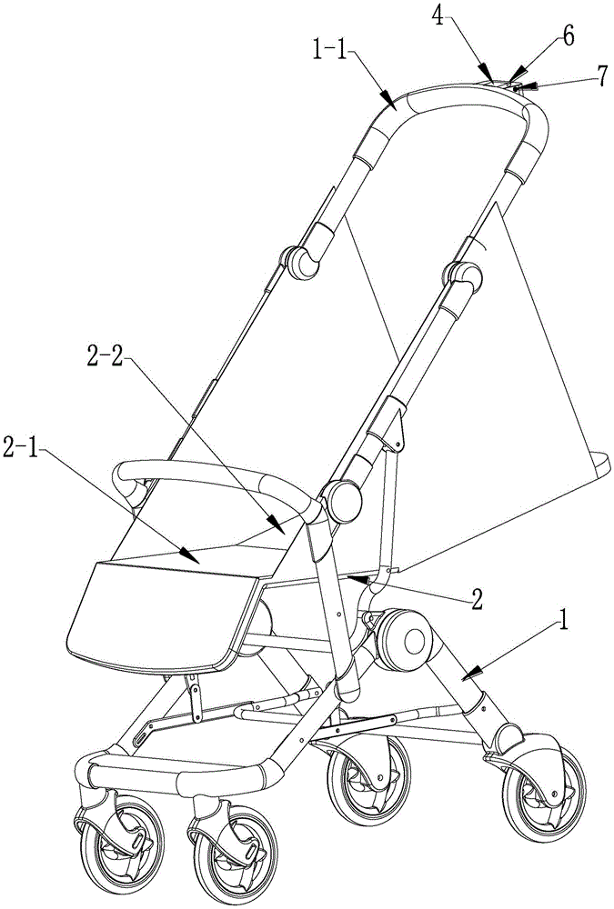 Baby stroller with temperature measuring function