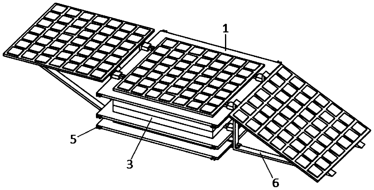 Installation assembly of water surface floating type photovoltaic cell panel