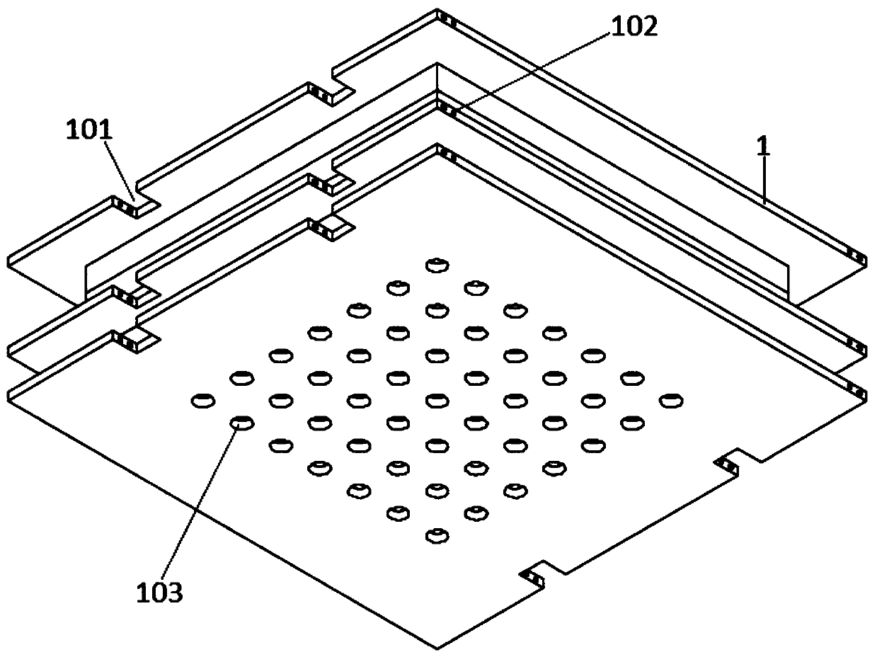 Installation assembly of water surface floating type photovoltaic cell panel