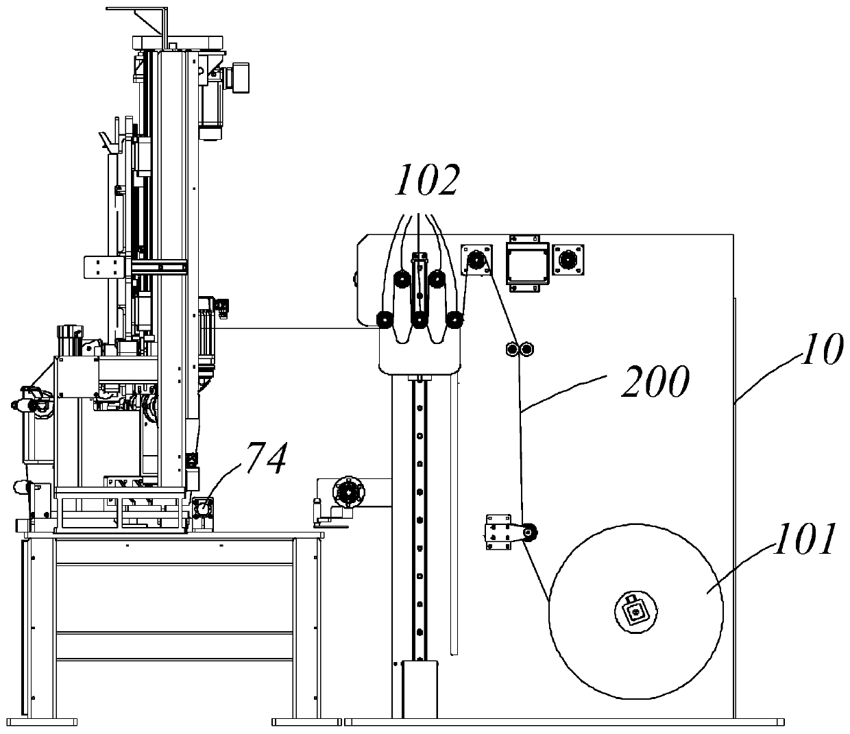 Winding ring device, winding device and tire bead winding system