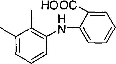 Synthesis method of mefenamic acid
