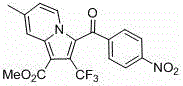 Perfluoroalkyl indolizine derivative and synthesis method thereof