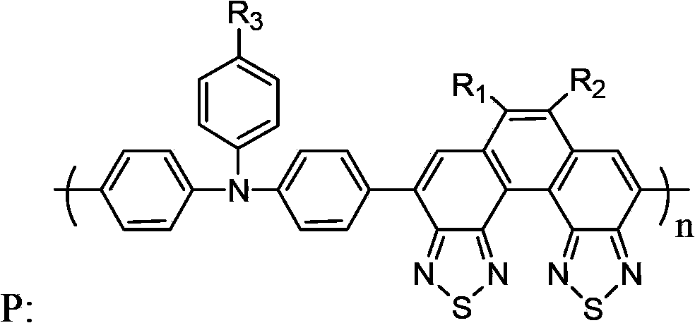 Triphenylamine-benzodi(benzothiadiazole) containing copolymer, preparation and application thereof