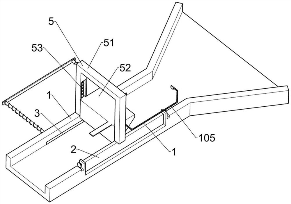 Separating device for food processing