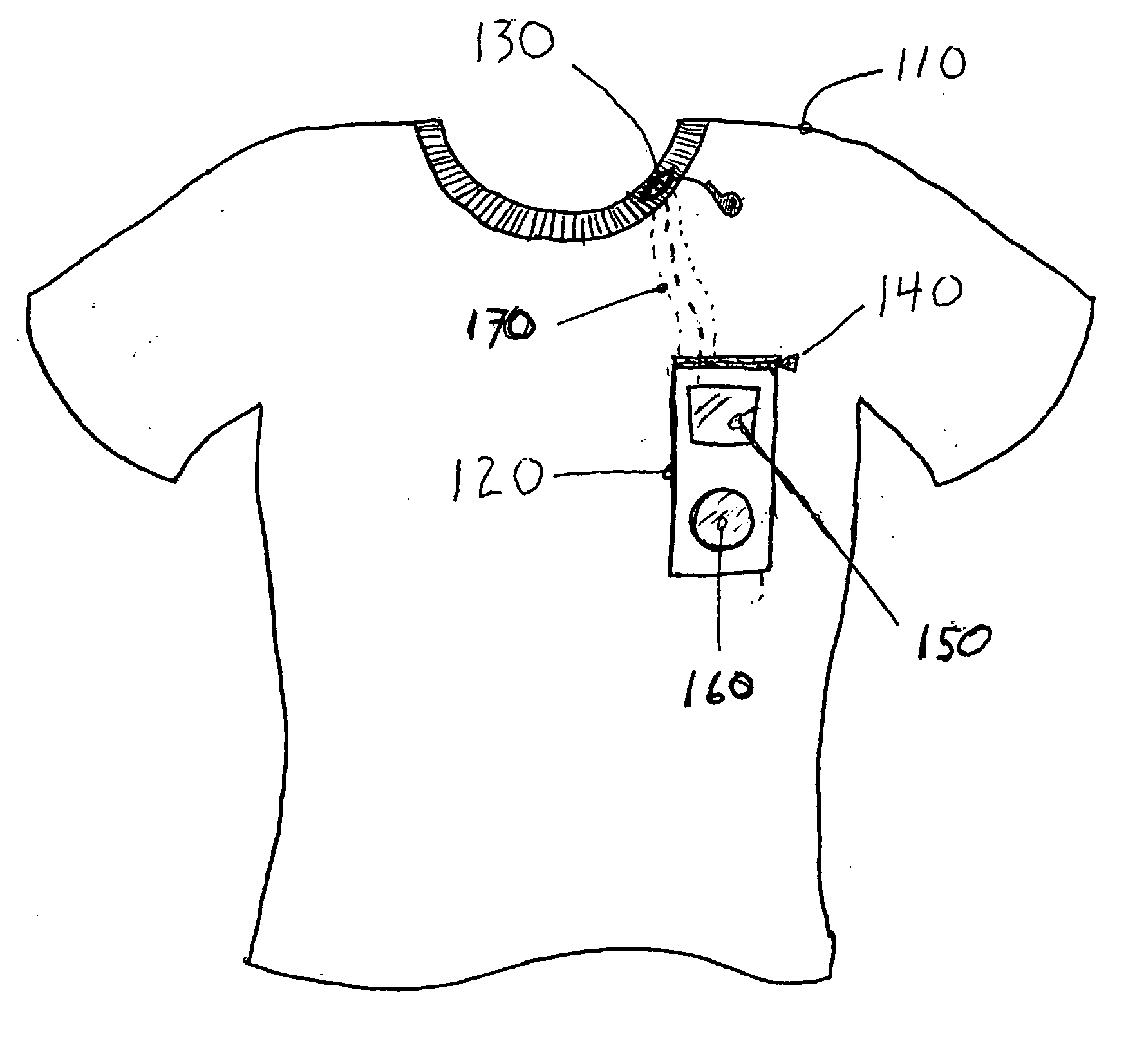 Specialty clothing designed to hold portable electronic devices