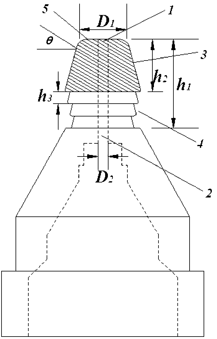Air-injection vortex-spinning groove-shaped self-twist hollow spindle