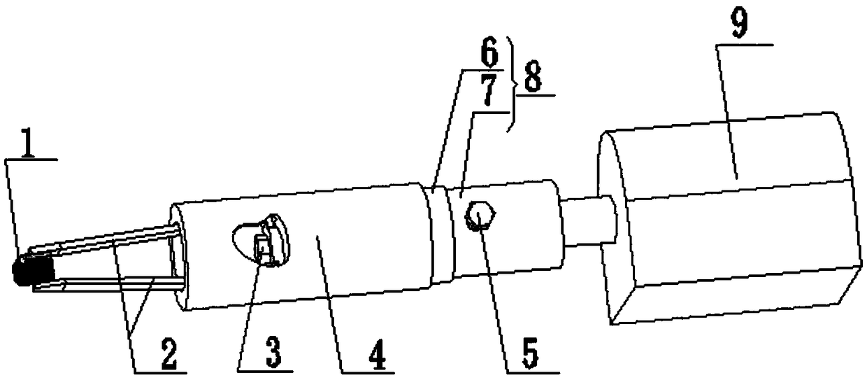 Non-contact laser processing spring piece chuck for irregular polyhedron