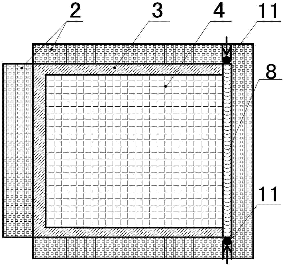 A kind of sandwich structure composite material forming method