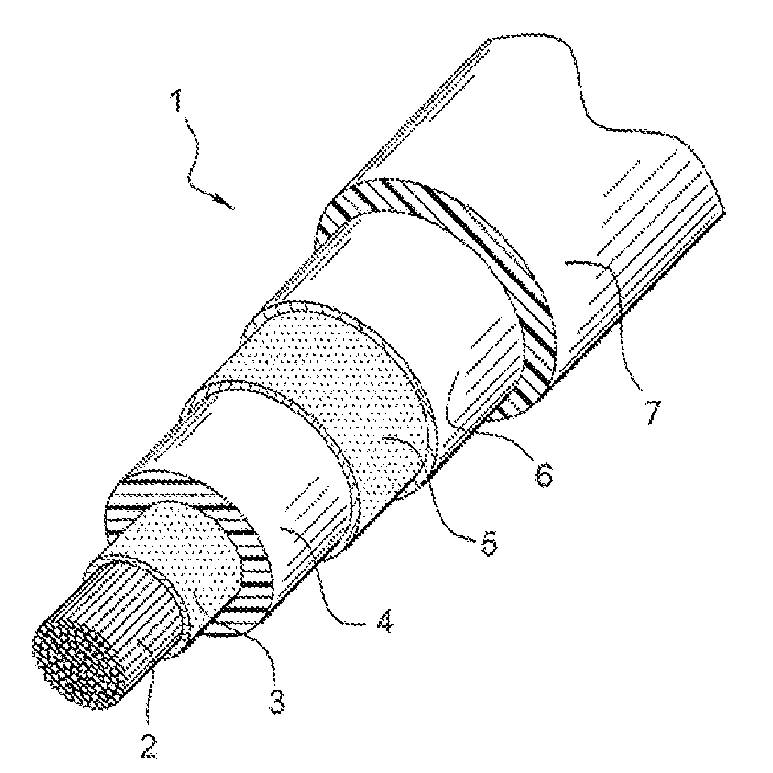 Electrical device comprising a crosslinked layer