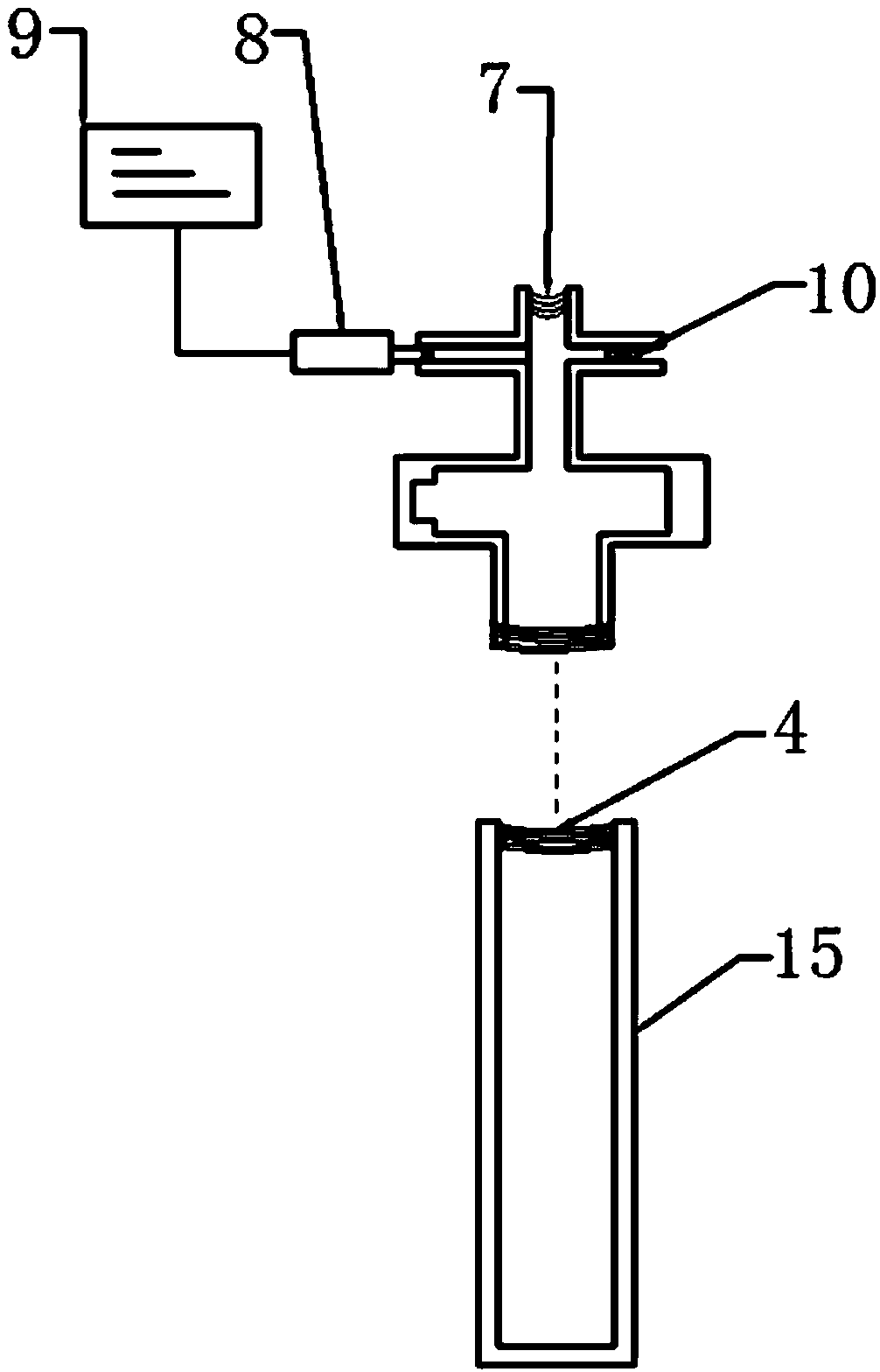 Microwave calorimeter for measuring material microwave heat effect and its calorimetric method