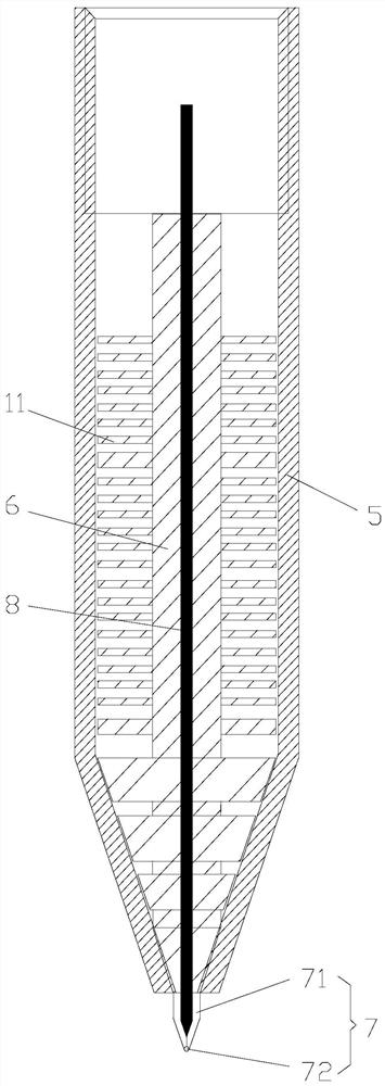 Self-priming circulating ink storage eco-friendly pen based on capillary and siphon action