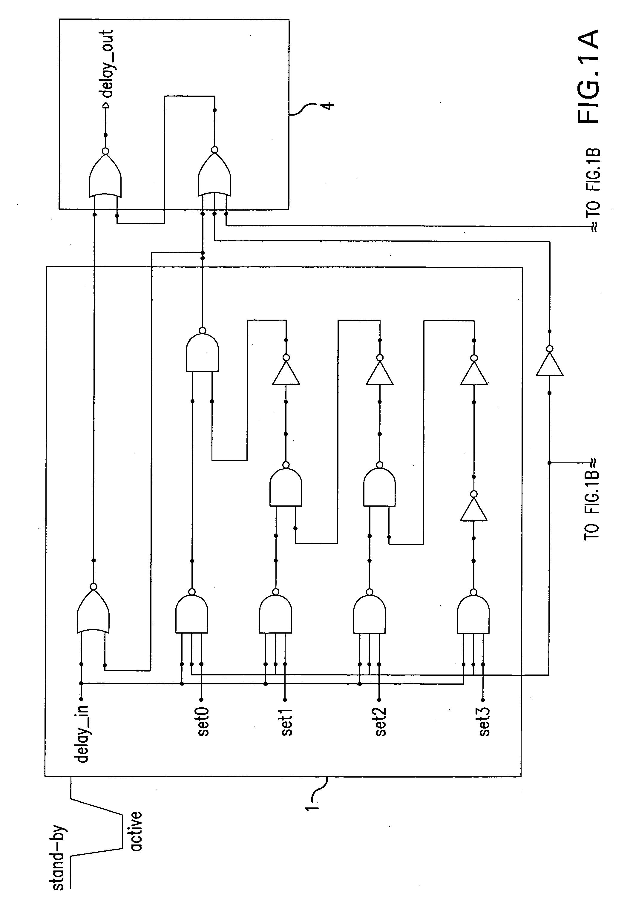 Split L2 latch with glitch free programmable delay