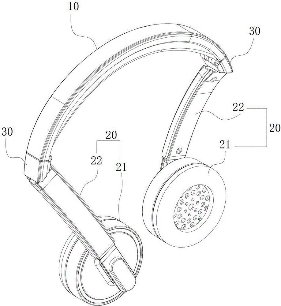 Folding type earphone structure