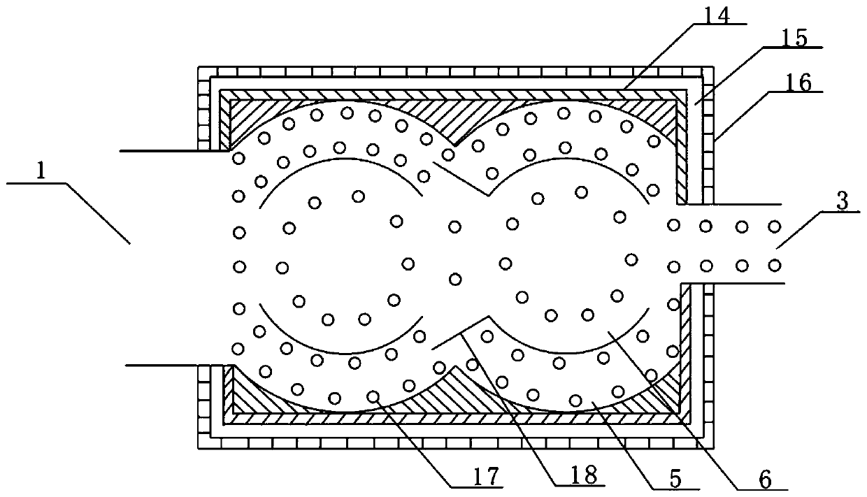 H-shaped warping sheet economizer