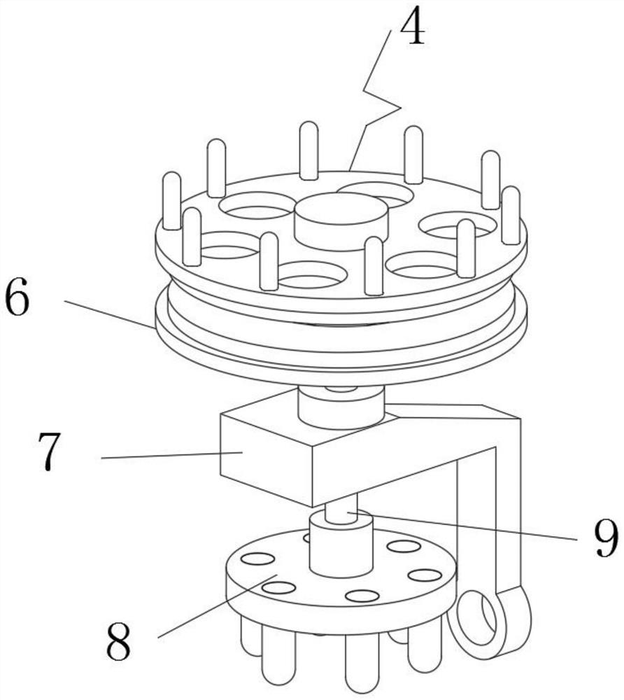 Reversing connection transmission structure for multi-section machine