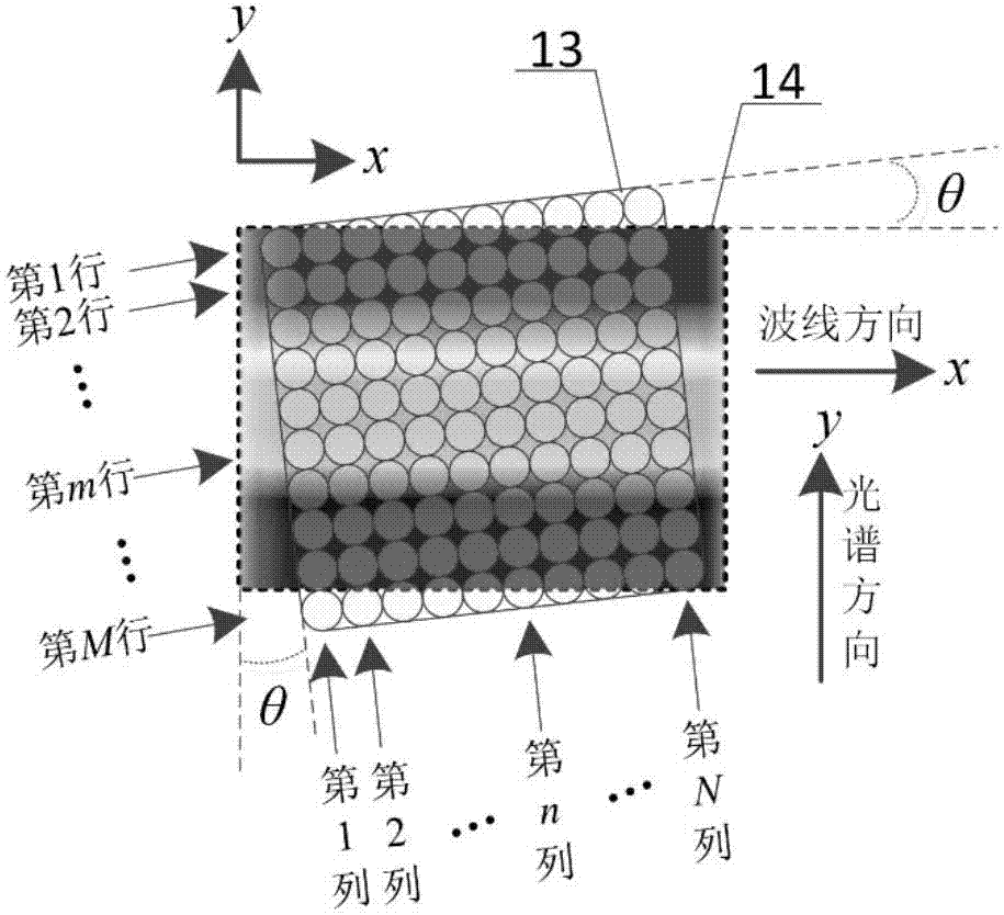 Compact miniature snapshot spectral imaging detection device and detection method