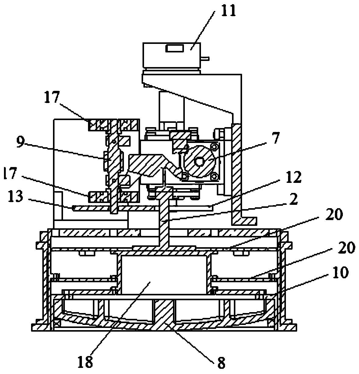 Precision adjusting mechanism and focusing device for spatial optical telescope