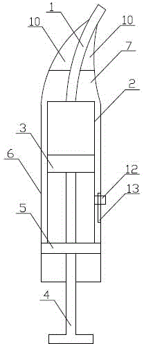 Instrument for puncture and injection administration