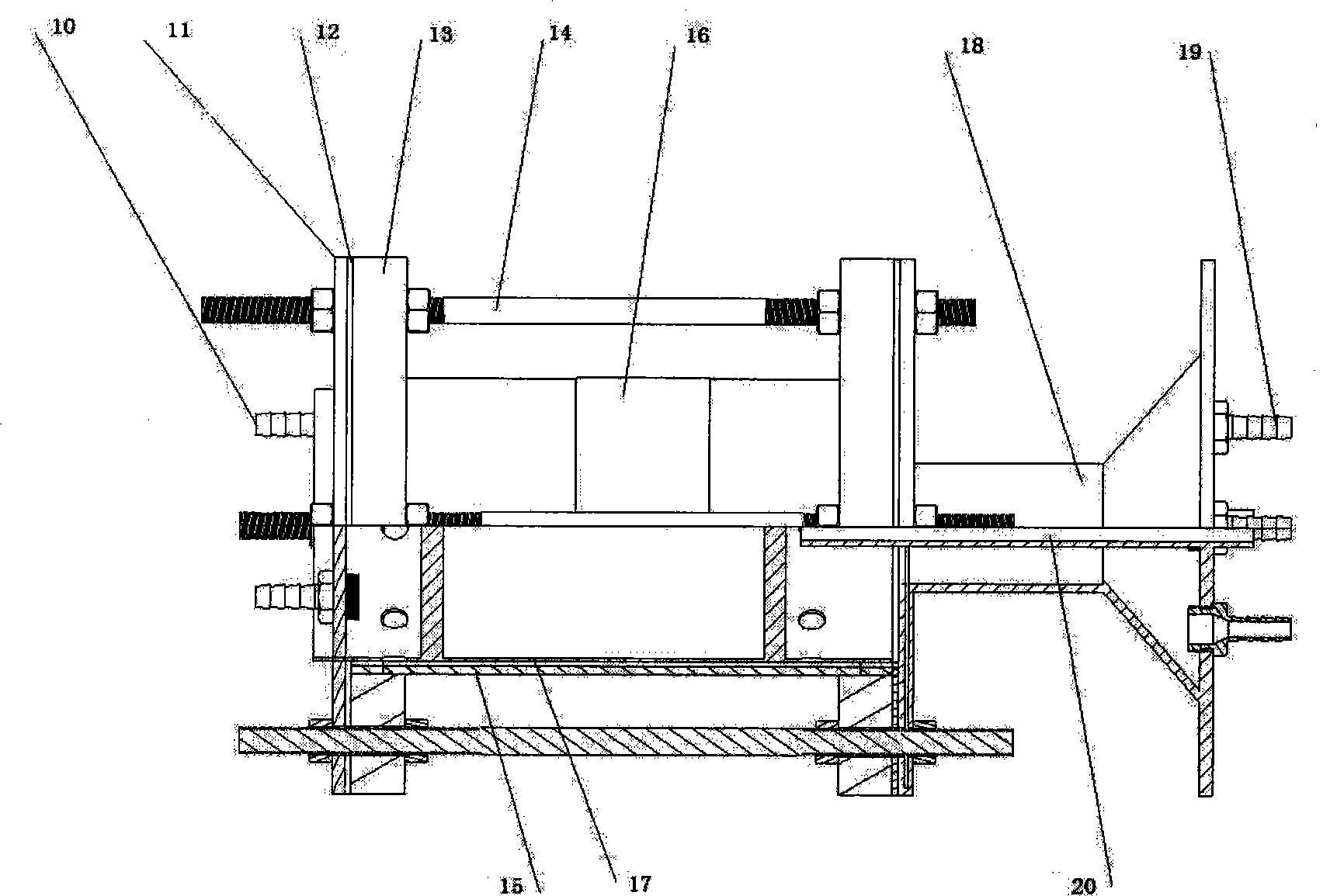 Harmful gas conversion device with non-thermal plasma induced by dielectric barrier discharge