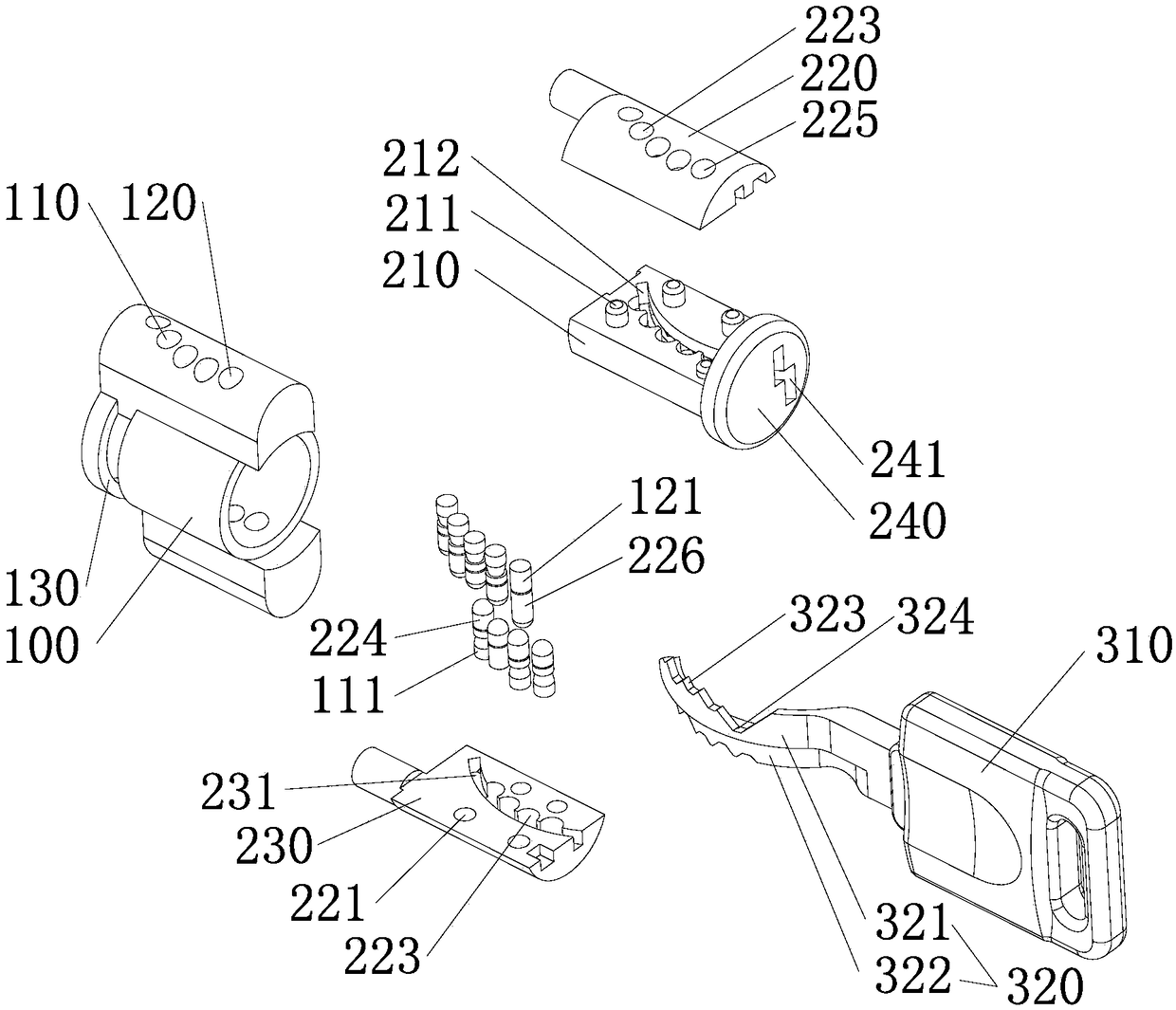 A lockset with double lockways