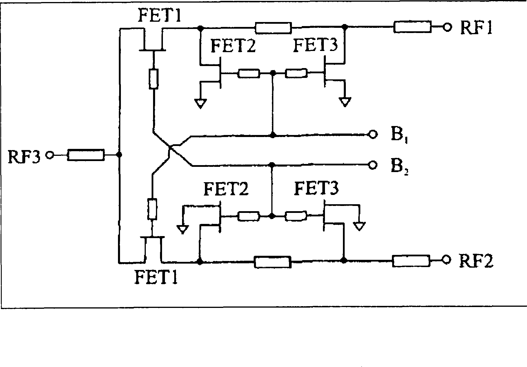 Manufacturing method for realizing monolithic integration of microwave switch and logic control circuit thereof