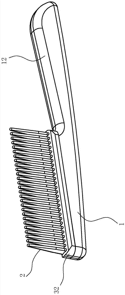 elastic flat comb