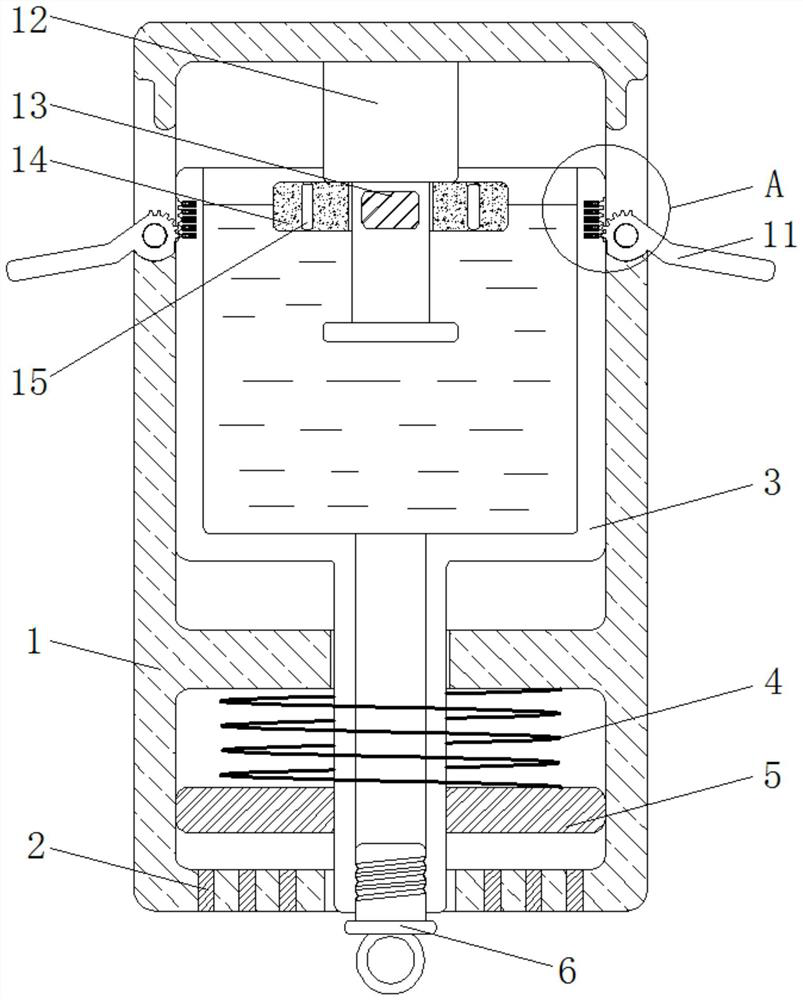 A sewage treatment collection device capable of automatic collection